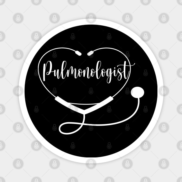 Pulmonologist Doctor with Heart Magnet by Islanr